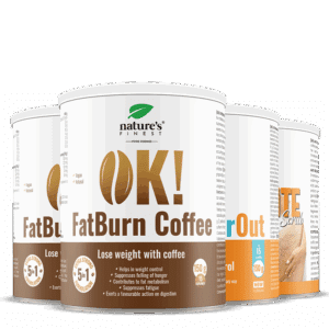 2x OK!FatBurn Coffee + OK!WaterOut + Anti Cellulite piling od kave paket