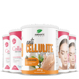 4x Kolagen SkinCare + Anti Cellulite piling od kave paket