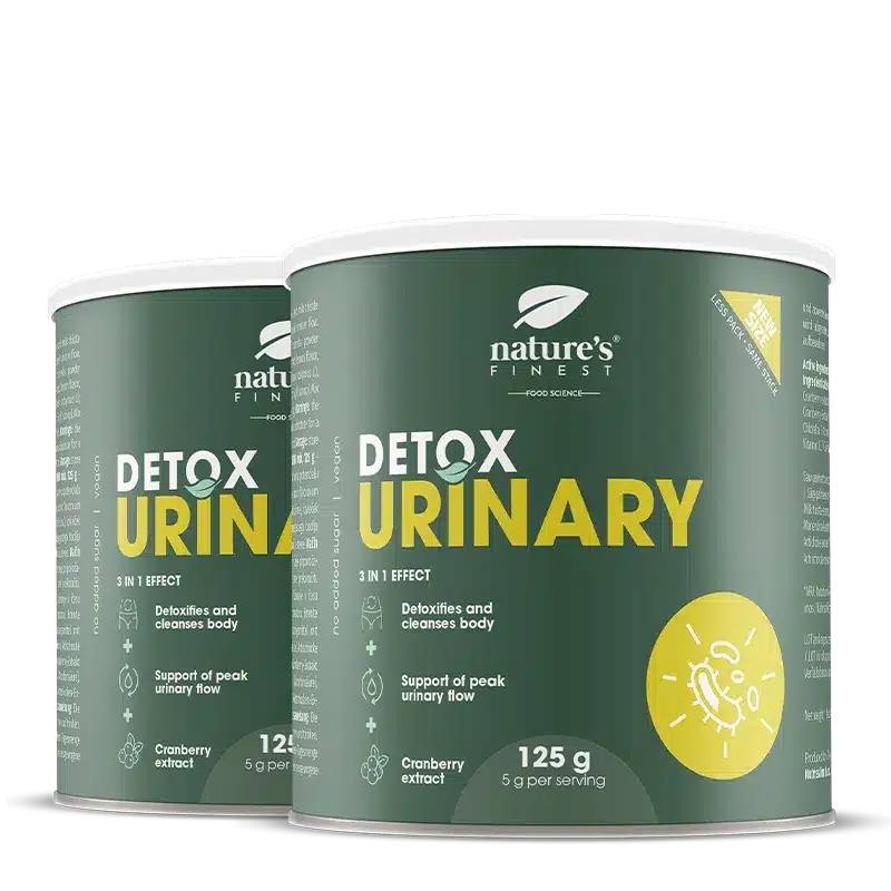 Nature's Finest Detox Urinary | brusnica + klorela detox napitak | podrška čišćenju mokraćnog sustava, jetri, probavi i manjem nadutosti