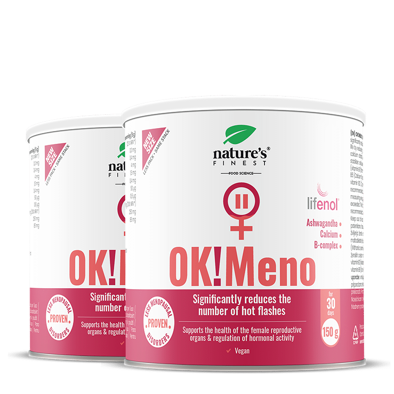 Nature's Finest OK!Meno | hormonska ravnoteža i menopauzalna udobnost | podrška valunzima, noćnom znojenju, raspoloženju i stresu | dnevna menopauza f