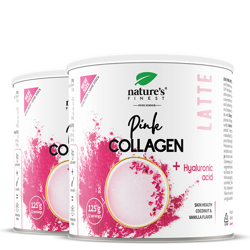 Nature's Finest Pink Latte Collagen | beauty latte s kolagenom i hijaluronskom kiselinom | podrška hidrataciji kože, sjaju i elastičnosti