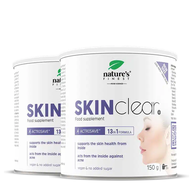 Nature's Finest SKINclear | napitak za masnu i problematičnu kožu | Actrisave, cink, biotin + jod iz kelpa