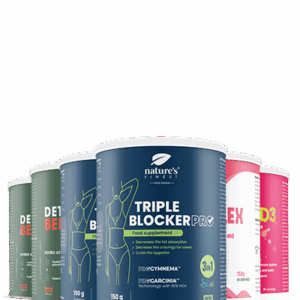 2x Detox Belly Burn + 2x Triple Blocker PRO + B-Kompleks + Vitamin D3 + Vitamin C paket