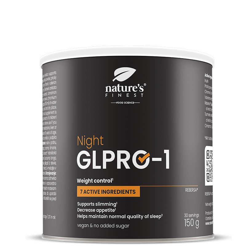Nature's Finest Night GLP-1 ProBoost | noćni napitak za kontrolu apetita | podrška mršavljenju, smanjenim željama i metaboličkoj ravnoteži | umirujuća