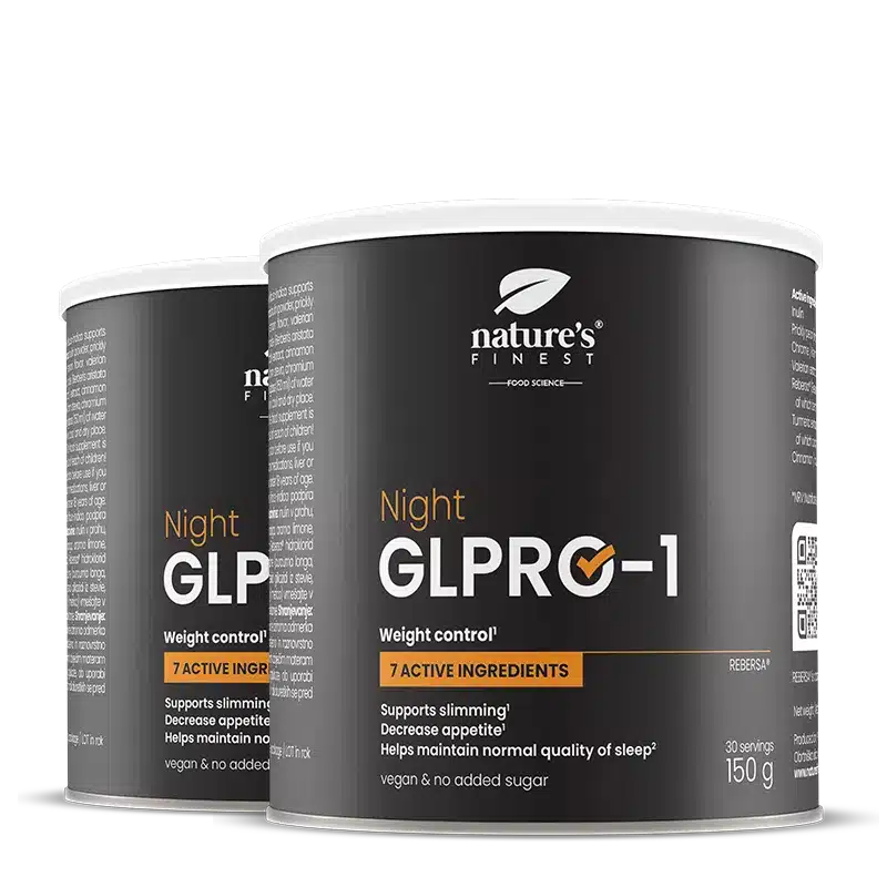 Nature's Finest Night GLP-1 ProBoost | noćni napitak za kontrolu apetita | podrška mršavljenju, smanjenim željama i metaboličkoj ravnoteži | umirujuća