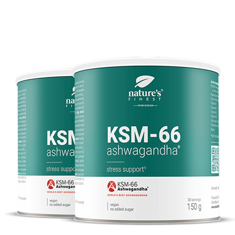 Nature's Finest KSM-66 Ashwagandha | KSM-66 korijen, ginseng + kamilica | podrška stresu, raspoloženju + fokusu