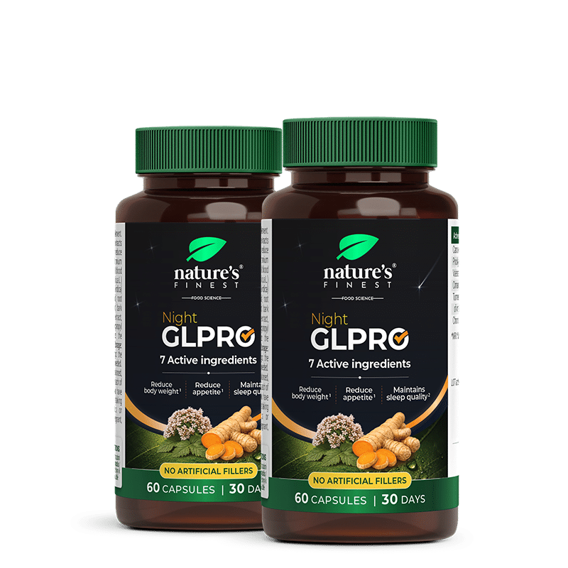Nature's Finest Night GLPRO Bundle | noćni dodatak za mršavljenje + spavanje | nopal, valerijana, cimet + kurkuma za kontrolu apetita + prirodan san