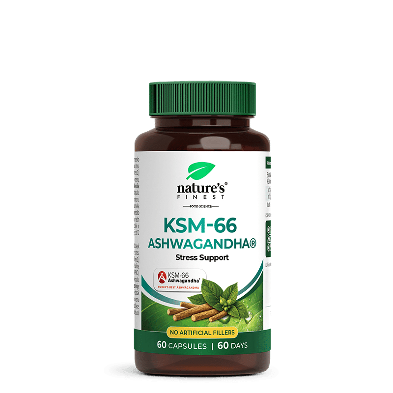 Nature's Finest KSM-66 Ashwagandha | podrška stresu, snu i kognitivnim funkcijama | ekstrakt korijena punog spektra