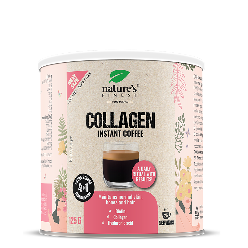 Nature's Finest Collagen Coffee | kolagenski prah + hijaluronska kiselina + MSM + biotin | mješavina kave Arabica