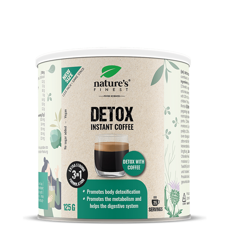 Nature's Finest Detox Coffee | detox kava s klorelom, sikavicom i artičokom | mješavina Arabice za probavu i nježno čišćenje tijela