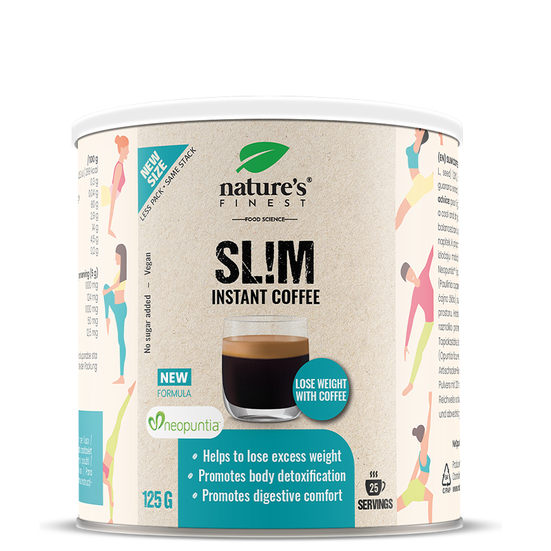 Nature's Finest Slim Coffee | Neopuntia indijska smokva + gvarana + artičoka | Arabica slim kava za kontrolu apetita i svakodnevnu lakoću