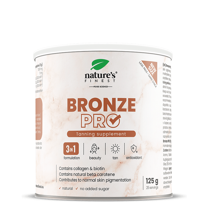 Nature's Finest Bronze PRO | dodatak za potporu preplanulosti | beta karoten, kolagen i vitamin C